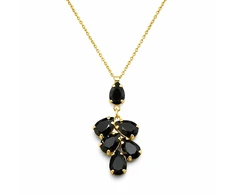 Diamond Sky Jewelry Pakabukas „Amber II (Jet)“ su Preciosa® kristalais