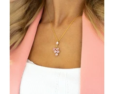 Diamond Sky Jewelry Pakabukas „Amber II (Light Rose)“ su Preciosa® kristalais