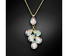 Diamond Sky Jewelry Pakabukas „Amber II (Aurora Borealis)“ su Preciosa® kristalais