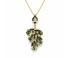Diamond Sky Jewelry Pakabukas „Amber II (Juodas Diamond)“ su Preciosa® kristalais