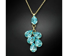 Diamond Sky Jewelry Pakabukas „Amber II (Aqua Bohemica)“ su Preciosa® kristalais