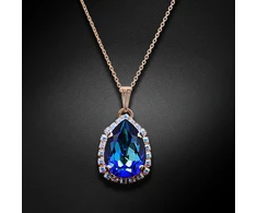 Diamond Sky Jewelry Pakabukas „Celestial Drop III (Bermuda Mėlyna)“ su Swarovski® kristalais