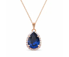 Diamond Sky Jewelry Pakabukas „Celestial Drop III (Reinvented Dark Sapphire)“ su Swarovski® kristalais