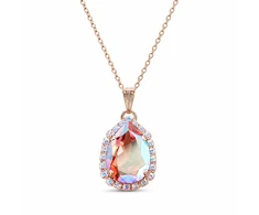 Diamond Sky Jewelry Pakabukas „Celestial Drop III (Rose Peach Shimmer)“ su Swarovski® kristalais