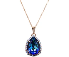 Diamond Sky Jewelry Pakabukas „Celestial Drop III (Bermuda Mėlyna)“ su Swarovski® kristalais