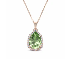Diamond Sky Jewelry Pakabukas „Celestial Drop III (Reinvented Peridot)“ su Swarovski® kristalais