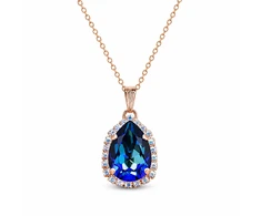 Diamond Sky Jewelry Pakabukas „Celestial Drop III (Bermuda Mėlyna)“ su Swarovski® kristalais