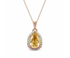 Diamond Sky Jewelry Pakabukas „Celestial Drop III (Golden Shadow)“ su Swarovski® kristalais