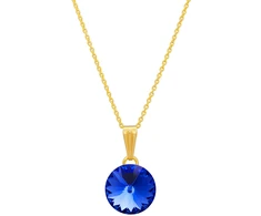 Diamond Sky Jewelry Pakabukas „Clarice II (Sapphire)“ su Swarovski® kristalais
