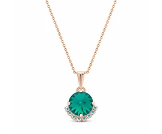 Diamond Sky Jewelry Pakabukas „Clarice V (Emerald)“ su Preciosa® kristalais
