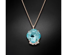 Diamond Sky Jewelry Pakabukas „Crete (Aqua Bohemica)“ su Preciosa® kristalais