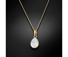 Diamond Sky Jewelry Pakabukas „Crystal Drop (Baltas Opal)“ su Swarovski® kristalais