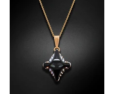 Diamond Sky Jewelry Pakabukas „Crystal Rhombus II (Graphite Lite Chrome)“ su Swarovski® kristalais
