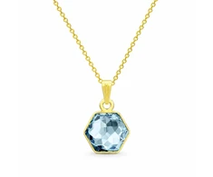Diamond Sky Jewelry Pakabukas „Fantasy (Aquamarine Mėlyna)“ su Swarovski® kristalais