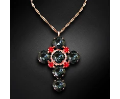 Diamond Sky Jewelry Pakabukas „Glamour (Graphite / Light Siam)“ su Swarovski® kristalais