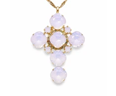 Diamond Sky Jewelry Pakabukas „Glamour (Rose Vanduo Opal)“ su Swarovski® kristalais