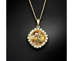 Diamond Sky Jewelry Pakabukas „Glare III (Golden Shadow)“ su Swarovski® kristalais