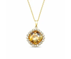 Diamond Sky Jewelry Pakabukas „Glare III (Golden Shadow)“ su Swarovski® kristalais