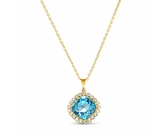 Diamond Sky Jewelry Pakabukas „Glare III (Aqua)“ su Swarovski® kristalais