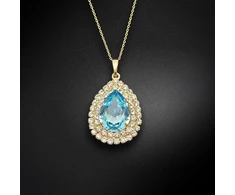 Diamond Sky Jewelry Pakabukas „Jasmine (Aquamarine)“ su Swarovski® kristalais
