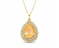 Diamond Sky Jewelry Pakabukas „Jasmine (Peach DeLite)“ su Swarovski® kristalais
