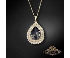 Diamond Sky Jewelry Pakabukas „Jasmine (Sidabrinis Night)“ su Swarovski® kristalais