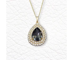 Diamond Sky Jewelry Pakabukas „Jasmine (Sidabrinis Night)“ su Swarovski® kristalais