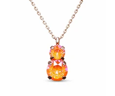 Diamond Sky Jewelry Pakabukas „Juno IV (Oranžinis Glow DeLite)“ su Swarovski® kristalais