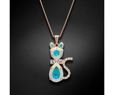 Diamond Sky Jewelry Pakabukas „Solar Cat (Aurora Borealis)“ su Swarovski® kristalais