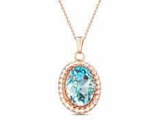 Diamond Sky Jewelry Pakabukas „Solar Illusion (Aqua Bohemica)“ su Preciosa® kristalais