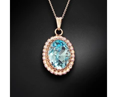 Diamond Sky Jewelry Pakabukas „Solar Illusion (Aqua Bohemica)“ su Preciosa® kristalais