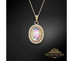 Diamond Sky Jewelry Pakabukas „Solar Illusion (Aurora Borealis)“ su Preciosa® kristalais