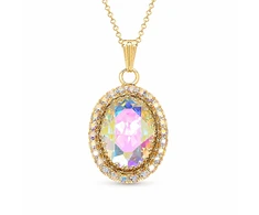 Diamond Sky Jewelry Pakabukas „Solar Illusion (Aurora Borealis)“ su Preciosa® kristalais