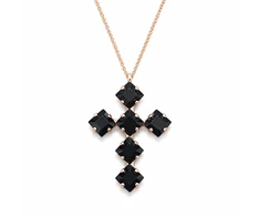 Diamond Sky Jewelry Pakabukas „Uni (Jet)“ su Swarovski® kristalais