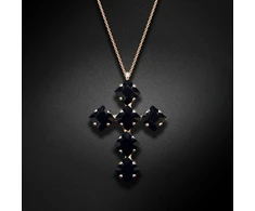 Diamond Sky Jewelry Pakabukas „Uni (Jet)“ su Swarovski® kristalais