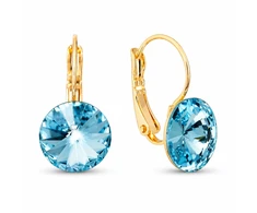 Diamond Sky Jewelry Papuošalų rinkinys moterims „Clarice II (Aquamarine Mėlyna)“ su Swarovski® kristalais