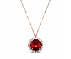 Diamond Sky Jewelry Papuošalų rinkinys moterims „Glare III (Scarlet)“ su Swarovski® kristalais