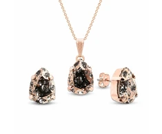 Diamond Sky Jewelry Papuošalų rinkinys moterims „Venus II (Rose Patina)“ su Swarovski® kristalais
