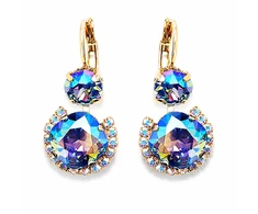 Diamond Sky Jewelry Papuošalų rinkinys moterims „Clarice VI (Light Sapphire Shimmer)“ su Swarovski® kristalais