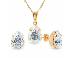 Diamond Sky Jewelry Papuošalų rinkinys moterims „Venus II (Baltas Patina)“ su Swarovski® kristalais