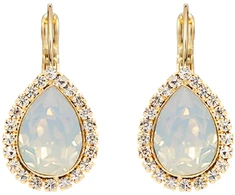 Diamond Sky Jewelry Papuošalų rinkinys moterims „Celestial Drop (Baltas Opal)“ su Swarovski® kristalais