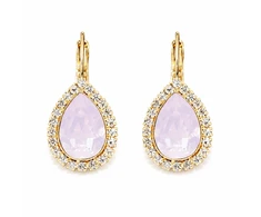 Diamond Sky Jewelry Papuošalų rinkinys moterims „Celestial Drop (Rose Vanduo Opal)“ su Swarovski® kristalais