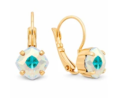 Diamond Sky Jewelry Papuošalų rinkinys moterims „Magical Square (Aurora Borealis)“ su Swarovski® kristalais