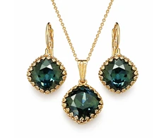 Diamond Sky Jewelry Papuošalų rinkinys moterims „Vintage IV (Graphite)“ su Swarovski® kristalais