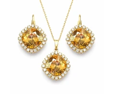 Diamond Sky Jewelry Papuošalų rinkinys moterims „Glare III (Golden Shadow)“ su Swarovski® kristalais