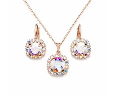 Diamond Sky Jewelry Papuošalų rinkinys moterims „Glory II (Aurora Borealis)“ su Swarovski® kristalais