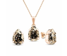 Diamond Sky Jewelry Papuošalų rinkinys moterims „Venus II (Gold Patina)“ su Swarovski® kristalais