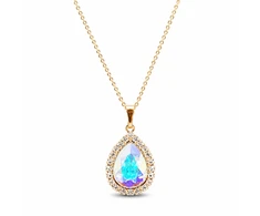 Diamond Sky Jewelry Papuošalų rinkinys moterims „Celestial Drop (Aurora Borealis)“ su Swarovski® kristalais