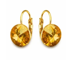 Diamond Sky Jewelry Papuošalų rinkinys moterims „Clarice II (Golden Shadow)“ su Swarovski® kristalais