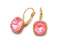 Diamond Sky Jewelry Papuošalų rinkinys moterims „Vintage V (Lotus Rožinė DeLite)“ su Swarovski® kristalais